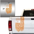 thumbnail image 2 of Distressed Betsy Ross Flag 1776 American USA US Flag Truck Tailgate Vinyl Decal fits Most Pickup Trucks EUA Flag Rear Graphic Bumper Sticker for Car SUV Van Windows (11" x 20", Light Orange), 2 of 8
