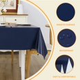 thumbnail image 4 of FFIY Nappe en Vinyle Transparent, Nappe en Plastique PVC Imperméable, Anti-Huile Anti-Déversement Nappe Résistante pour Tables Rectangulaires 60 x 60, Transparent, 4 of 7