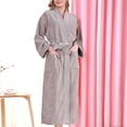 thumbnail image 3 of Minnieouse de noche Traje de casa Cinturón Albornoz Verano Con capucha Suavidad atractiva Ropa de dormir sexy Tallas grandes Manga larga Lavable Pijama Gris XL(175-196CM) Minnieouse AP019235-09, 3 of 6