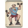 thumbnail image 2 of Sergey Yurievich Sudeikin 11x14 Black Ornate Wood Framed Double Matted Museum Art Print Titled: Fair Hercules, 2 of 5