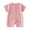 Pink, variant on QNANSPI Baby Boys and Girls Romper, Toddler One Piece Jumpsuit, Unisex Newborn Solid Color Short Sleeve Romper Round Neck Breathable Bodysuit for 0-24 Months Infants