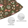 thumbnail image 3 of Fotbe Mushrooms and Autumn Funda de Almohada Decorativa Estilo Occidental, Lujo en Algodón, Fundas para Almohadas King, Cojín Estampado para Decoración del Hogar-16"x24", 3 of 6