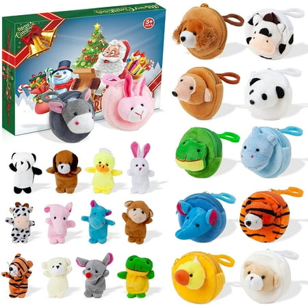 Advent Calendar 2022 Kids Stuffed Toys 24 Days Animal Coin Purse Advent Calendar 2022 Kids Stuffed Toys 24 Days Animal Coin Purse