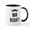 White/Black Inside, variant on CafePress - Mr. Right Text Design With Mustache Mug - 11 oz Ceramic Mug - Novelty Coffee Tea Cup
