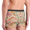 thumbnail image 6 of Cauagu Indian Paisley 1 Print Boxer Briefs for Men,Comfortable Breathable Men's Underwear Moisture Wicking Underpants -X-Large, 6 of 8