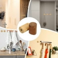 thumbnail image 4 of 4 Pack Beech Wood Wall Hooks, Simple and Stylish Coat Rack, Round Coat Hook, Wall-Mounted Entrance Hook with Screws, Can Hang Towels, Hats, Clothes, Keys, 4 of 7
