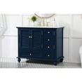 thumbnail image 2 of Elegant Decor Rhodes 42" Coastal Solid Wood Single Bathroom Vanity in Blue, 2 of 8