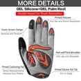 thumbnail image 5 of FINGER TEN Cycling Gloves Kids Boys Girls Youth Full Finger Pair Dirt Bike Riding, Children Toddler Touch Screen Mountain Road Bicycle Warm Cold Weather Gel Padded, Color Blue Orange, 5 of 6