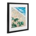 thumbnail image 2 of Stupell Industries Tropical Waikiki Beach Overview Black Framed Print Under Glass, 13 x 13, by Meredith Howse, 2 of 8