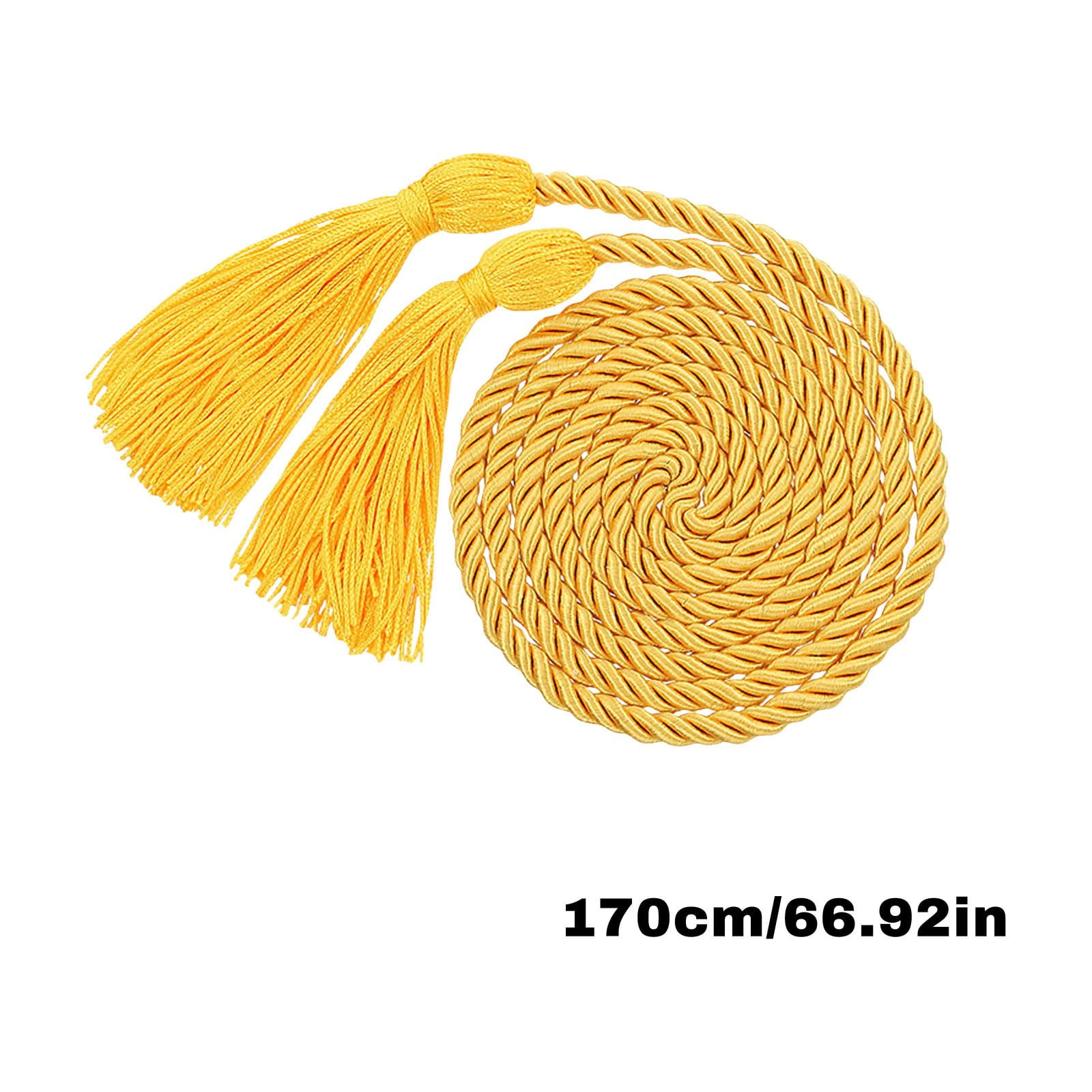Graduation Honor Cord 66.92in Twisted Tassel Rope Ceremony Decoration Accessory, Graduation Cords Party Decorations for Commencement Outfit Photos