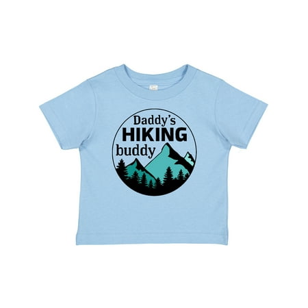 

Inktastic Daddy s Hiking Buddy with Mountains and Trees Gift Baby Boy or Baby Girl T-Shirt