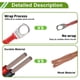 thumbnail image 2 of Cable de inversor de batería universal de 3/8" terminal 8 AWG rojo 8 pies cable de batería de cobre estañado 1 pc, 2 of 7