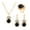 Black, variant on HUANLEDASH 1 Set Jewelry Set Rhinestone Earrings Necklace Color Matching Adjustable Length Polished Prom Party Wedding Party Bride Jewelry Necklace Earrings Ring Set