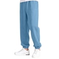 thumbnail image 4 of CONROSES Boys Baggy Sweatpants Wide Leg Sweat Pant for Child Solid Elastic Waist Cozy Jogger Trousers with Pockets, 4 of 5