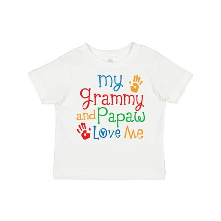 

Inktastic Grammy and Papaw Love Me Grandchild Gift Toddler Boy or Toddler Girl T-Shirt
