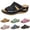 Black, variant on Orthopedic Wedge Sandals for Women Summer Dressy Casual High Wedges Slip on Sandals Open Toe Platform Walking Shoes Beach Sandals for Woman