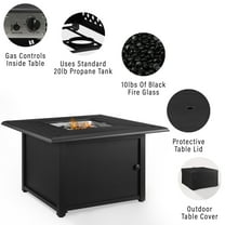 Crosley Furniture Kaplan Metal Patio Coffee Table in Oil Rubbed Bronze