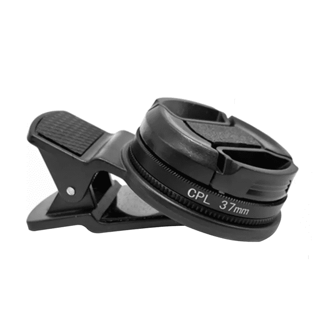 Filtro Cpl Polarizador De 37 Mm Para Teléfono Celular Negro