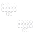 thumbnail image 4 of Bearachild 12 Pieces Bath Curtain Hangers Pole Hanger Hooks Tool Fixator Drape Hanging Curtains Fixing Rings Shower C-shaped Component Transparente 2Conjunto, 4 of 6