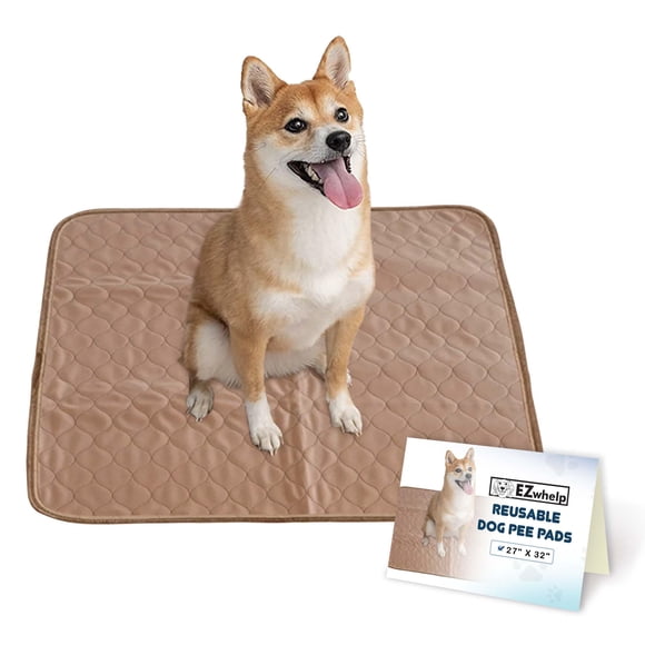EZwhelp Tapis Lavable pour Chiots et Mise Bas - Tapis Imperméable pour Chiens (Taille : 27 Pouces x 32 Pouces)