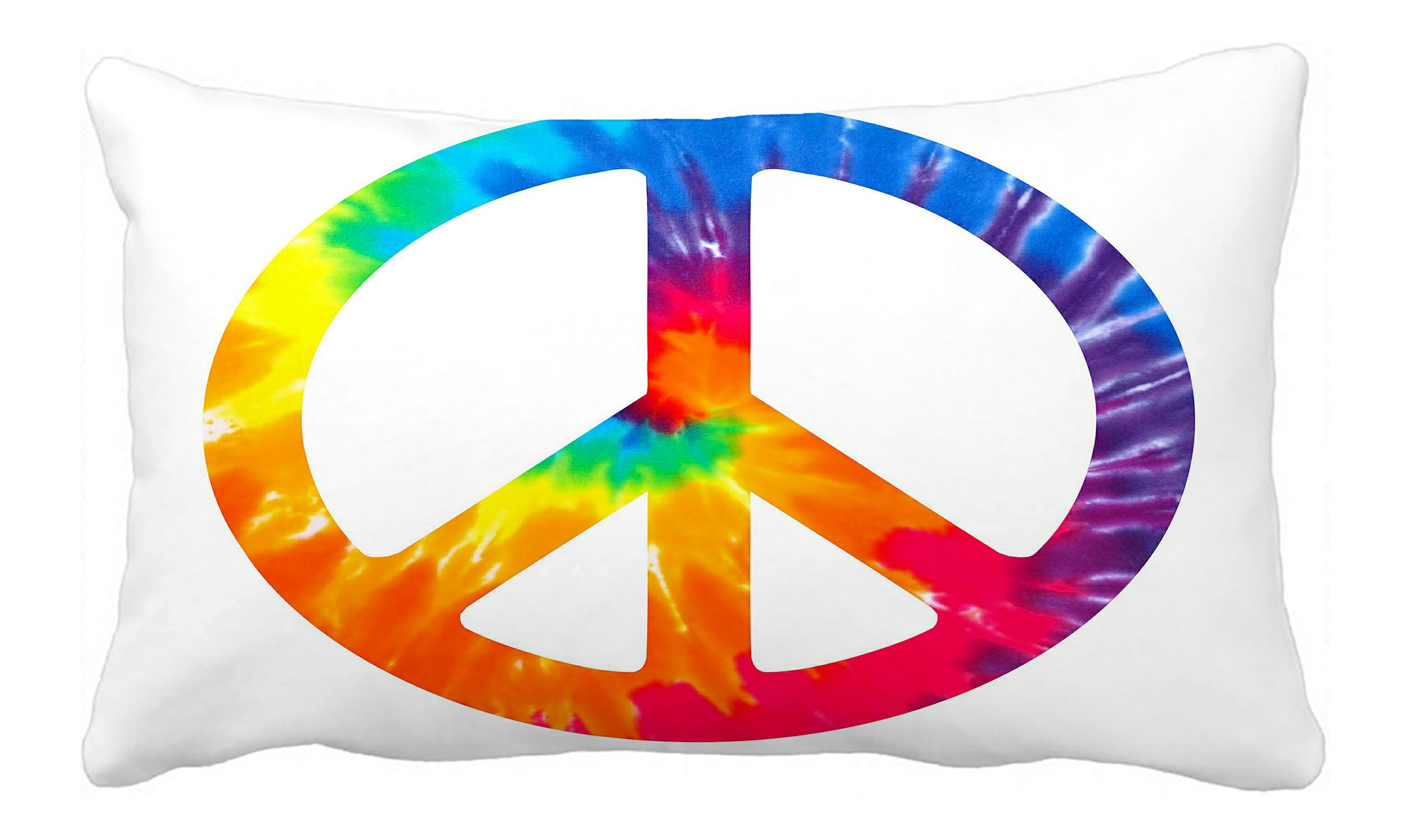 18x18 InGENIUS Peace Signs Love Teach Cute Peace School Teacher Throw Pillow Multicolor