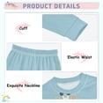 thumbnail image 3 of FORMRS Long Sleeve Top and Pants Pajama Set for Niños 2-Piece Sleepwear, Sizes 18M-8Y, Pirate Animals, 3 of 6