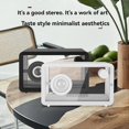 thumbnail image 2 of Colorful RGB Simple Desktop Small Speaker LED Atmosphere Light White, 2 of 5