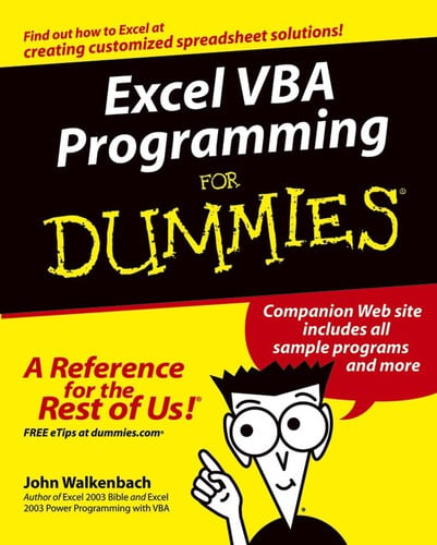 Pre-Owned Excel VBA Programming For Dummies (Paperback) 0764574124 9780764574122