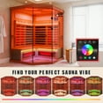 thumbnail image 4 of MEISSALIVVE Full Spectrum Infrared Sauna，4 Person Home Sauna， Red Cedar Luxury Indoor Spa Sauna with Resonance Speaker, Panoramic Tempered Glass Door, 4 of 11