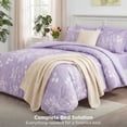 thumbnail image 5 of U by Bedsure King Comforter Set Lavender, Bed in a Bag King Size Bedding Purple, 7-Pieces Botanical Flowers Spring Comforter, Sheets, Pillowcases & Shams, 5 of 9
