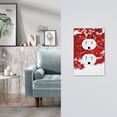 thumbnail image 5 of Fotbe Red Maple Leaf Print Duplex Receptacle Wall Plate, 1-Gang 5.0" x3.0" Wall Outlet Covers, Dual Outlet Faceplates Covers, Color-matched Screws Included-Style S, 5 of 6