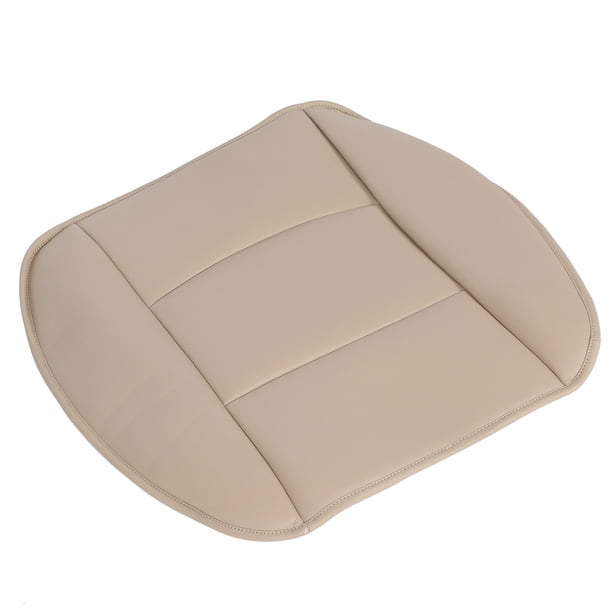 Cojín de repuesto para asiento de coche de piel sintética, protector de asiento delantero, funda para sedán SUV de 4 puertas, color beige