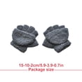 thumbnail image 6 of Linyer 1 Pair Kids Mittens Hand Warmer Convertible Mitten Glove Solid Color Toddler Mitts Fingerless Gloves Children for Winter Dark grey, 6 of 6