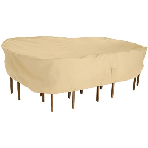 Rectangular Patio Table Chair Set Cover Durable Water Resistant