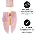 thumbnail image 6 of FootFitter Wide Heel Split Toe Cedar Shoe Trees for Men, 2-Pack, 6 of 7