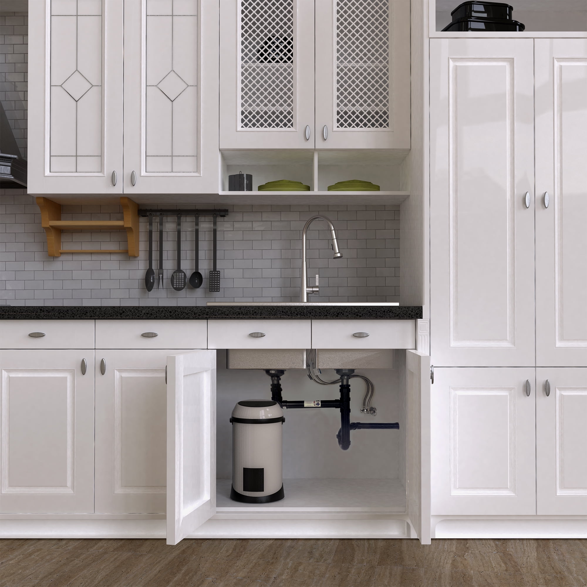 Belanger SIN78CSS Single Handle Pull-Down Kitchen Faucet with Zero-Weight and AutoRetrac Technology, Stainless Steel