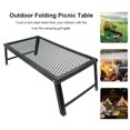 thumbnail image 4 of AIHOME Portable Folding Campfire Grill Heavy Duty Camping Grill with Legs Storage Rack for Outdoors Camping, 4 of 9