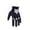 Black/White, variant on Dirtpaw Gloves (Large, Fluorescent Orange)