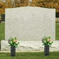thumbnail image 2 of Plastic Cemetery Cone Vases Headstone Gravestone Flower Holder Memorial Tombstone Decorations Floral Containers With Stakes A 2pcs, 2 of 9