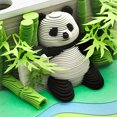 thumbnail image 1 of Creative laser hollow 3D three-dimensional fortune panda note crafts sticky note hand tear note gift, 1 of 5