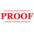 thumbnail image 1 of Printtoo Proof Self Inking Rubber Stamp Pre-Inked Office Stamp- Home Office Business Stationery, 47 x 20 mm Red, 1 of 7