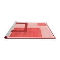thumbnail image 2 of Ahgly Company Machine Washable Indoor Square Solid Red Modern Area Rugs, 4' Square, 2 of 4