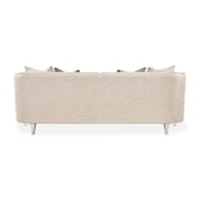 Michael Amini Camden Court Sofa - Natural Flax/Platinum