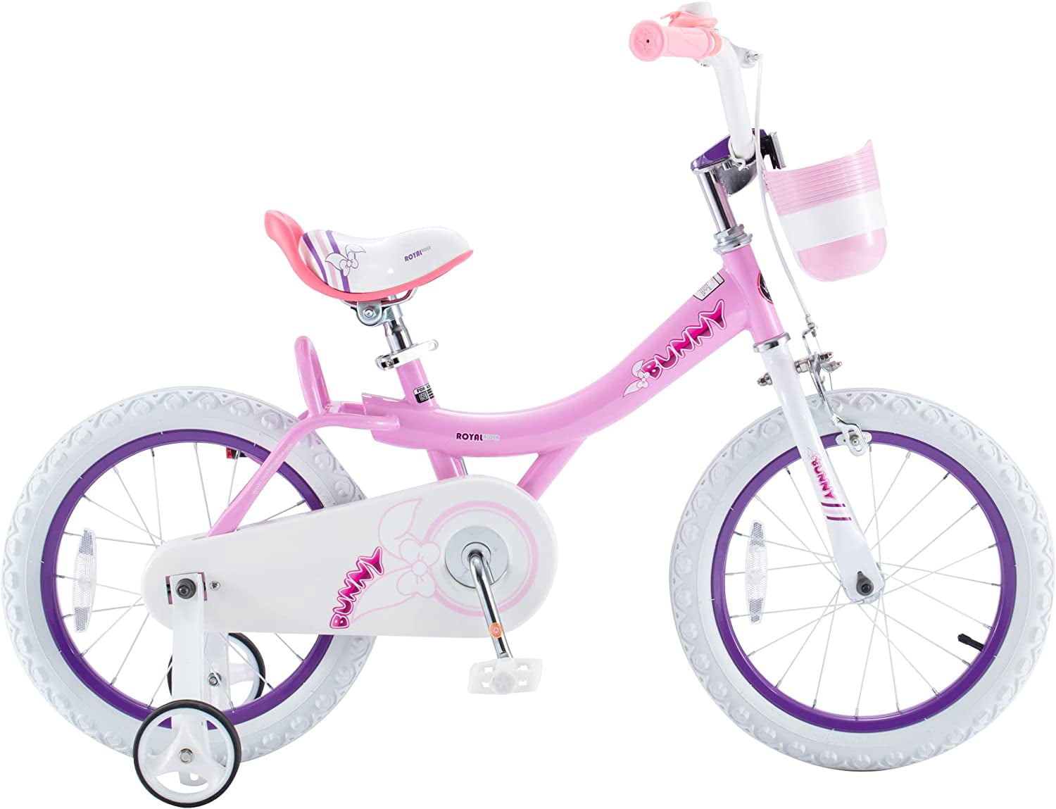 RoyalBaby Bunny 14 inch Girl's Bicycle Kids Bike for Girls Childrens Bicycle Pink