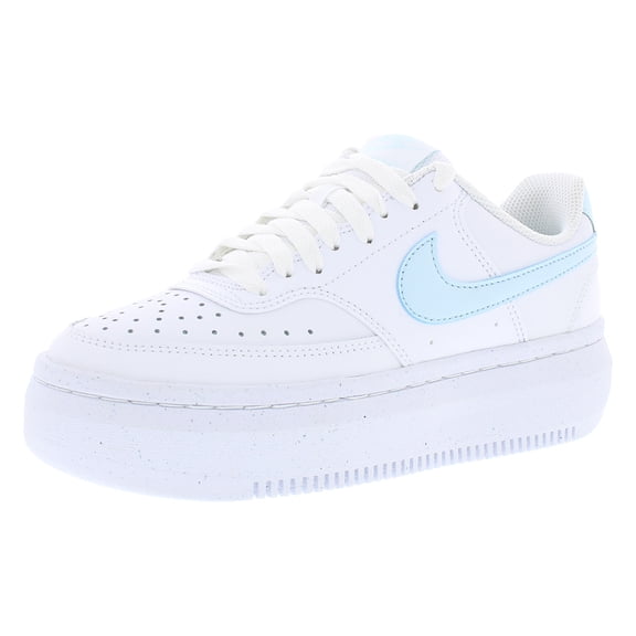Nike Court Vision Alta Womens Shoes Size 7, Color: White/Glacier Blue