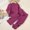 Hot Pink, variant on Wavsuf Girls Outfits 2-Piece, Long Sleeve Crewneck Tops Wide Leg Pants Fashion Soft Knitted Sets Hot Pink 4T