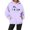 56Light Purple234, variant on XAOFW Letter Print Pullover Hoodies For Women Long Sleeve Casual Hooded Sweatshirt Oversized Soft Cozy Streetwear Breathable Tops L
