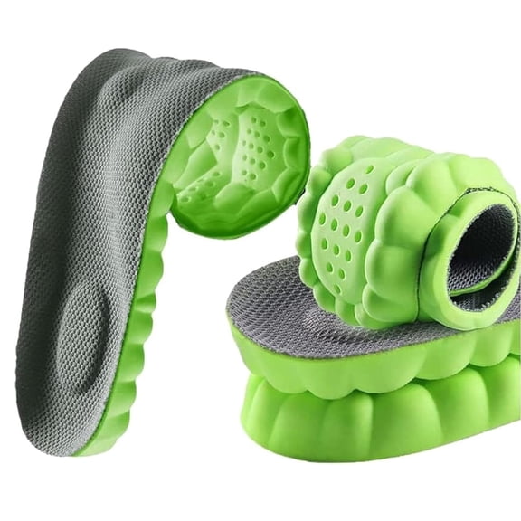 2 Pair 4D Cloud Soles for Men & Women, Super Soft Comfort Insoles, U-Shape Memory Foam Insoles, 4D Cloud Technology Insole for Women, Shock-Absorbing Foot Support Insoles