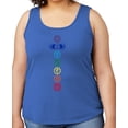 thumbnail image 1 of Women's Colored Chakras Yoga Mid-weight Tanktop, Large Royal, 1 of 3