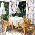 thumbnail image 4 of Outdoor Curtains for Patio Waterproof, Red Purple Diamond Outdoor Privacy Panels Grommet, Modern Geometric Middle Century Retro Blackout Outside Curtains for Porch/Cabana 54"x84", 2 Panels, 4 of 8
